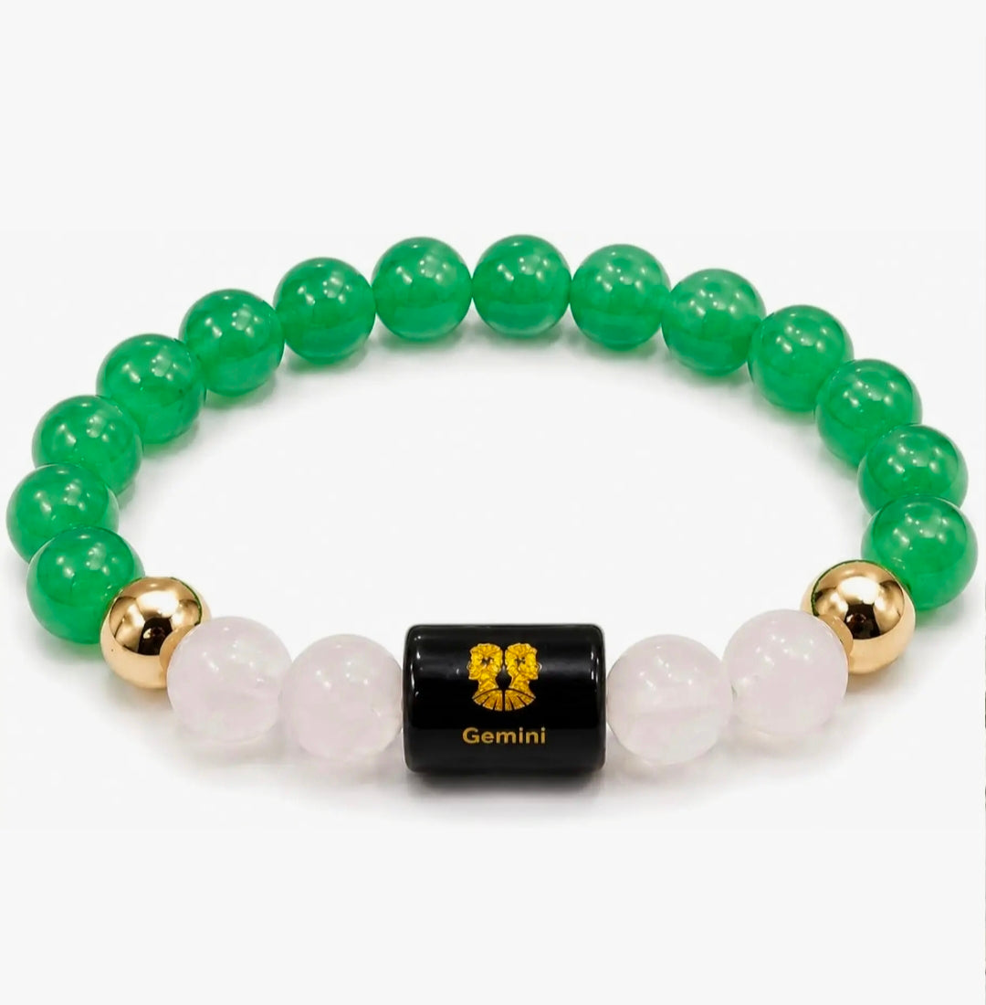Gemini Zodiac Natural Crystal Bracelet for Men & Women | Mithun Rashi Bracelet | Authentic & Lab Certified