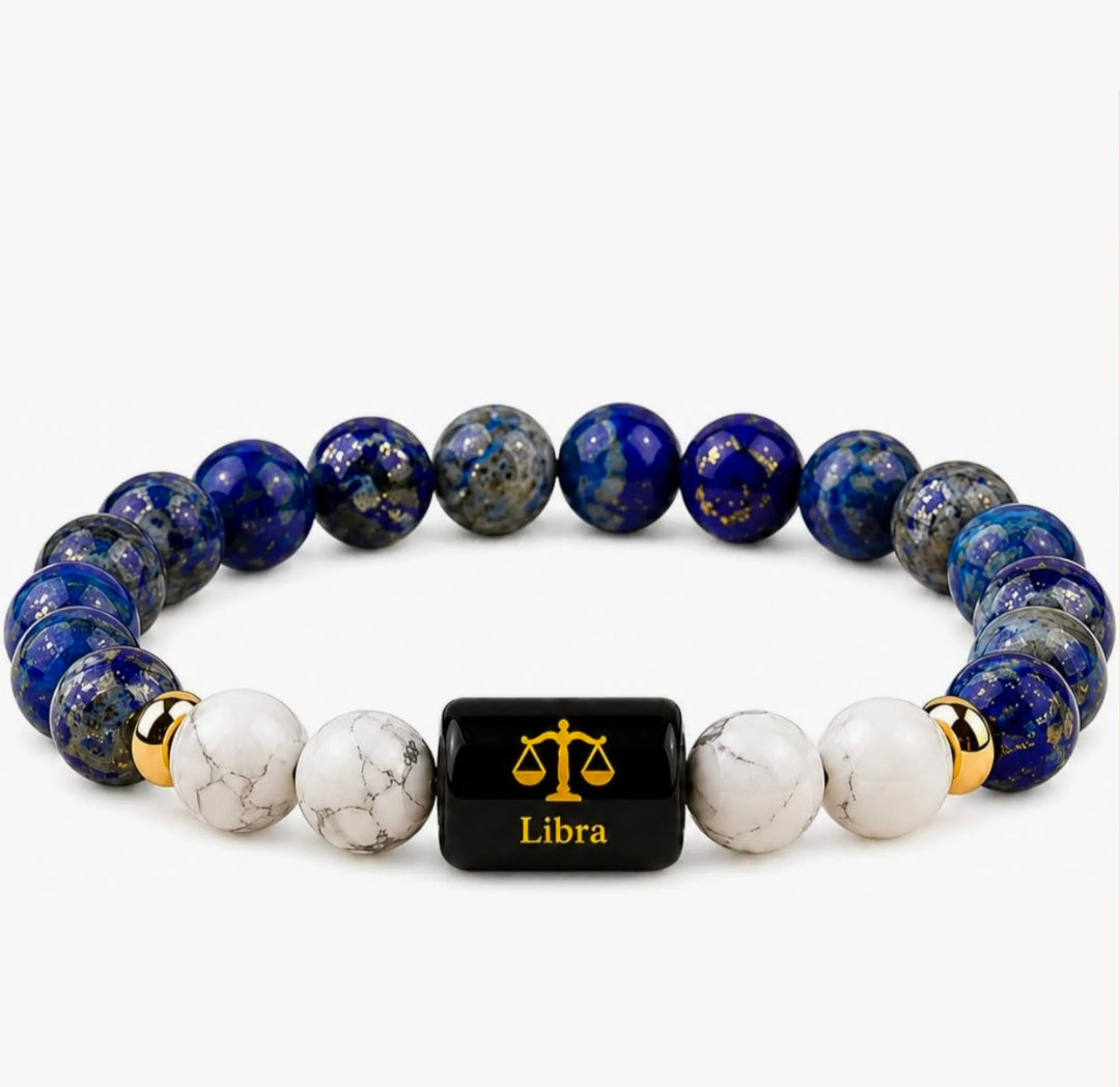 Libra Zodiac Natural Crystal Bracelet for Men & Women | Tula Rashi Bracelet | Authentic & Lab Certified