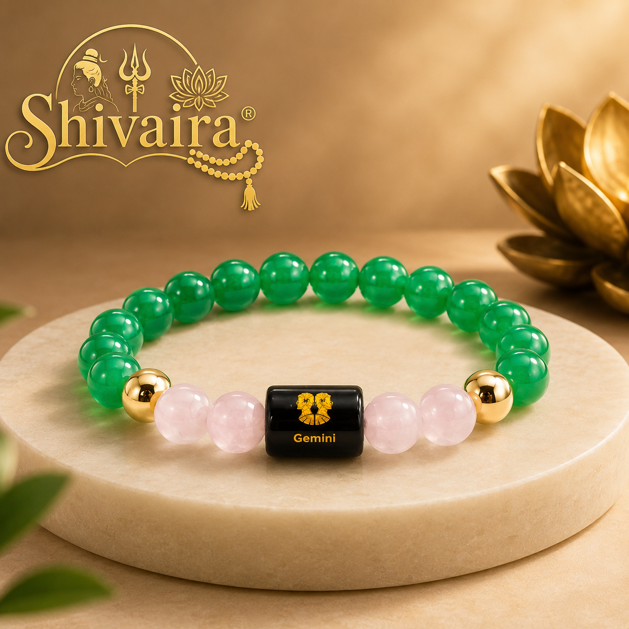 Gemini Zodiac Natural Crystal Bracelet for Men & Women | Mithun Rashi Bracelet | Authentic & Lab Certified