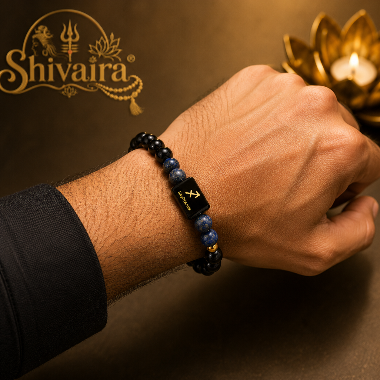 Sagittarius Zodiac Natural Crystal Bracelet for Men & Women | Dhanu Rashi Bracelet | Authentic & Lab Certified