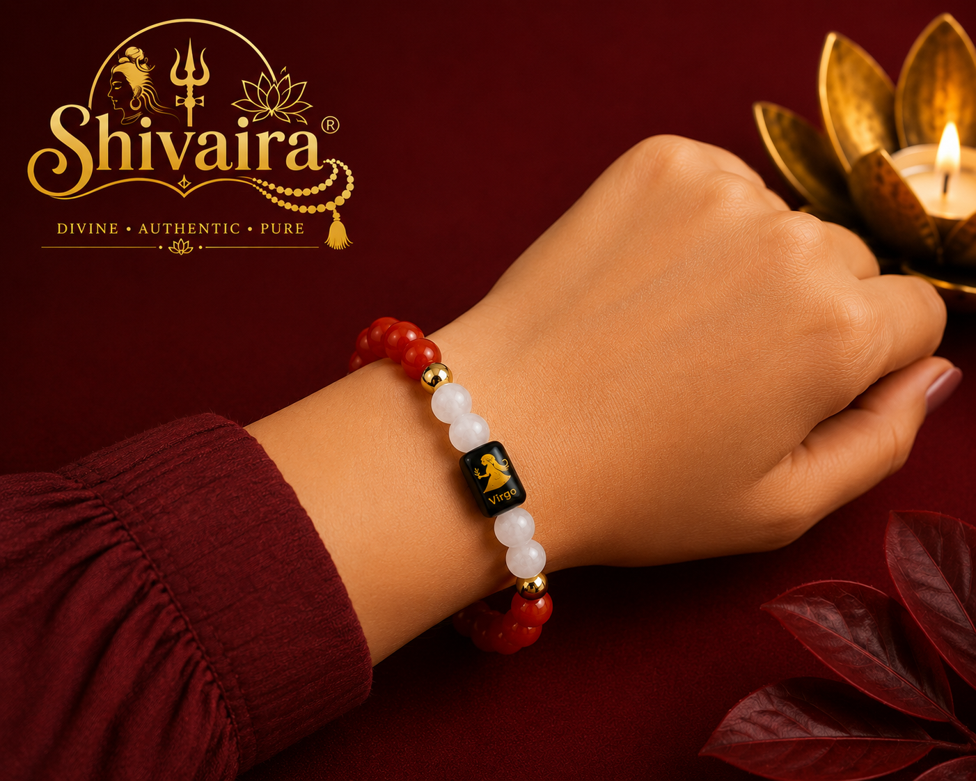 Virgo Zodiac Natural Crystal Bracelet for Men & Women | Kanya Rashi Bracelet | Authentic & Lab Certified