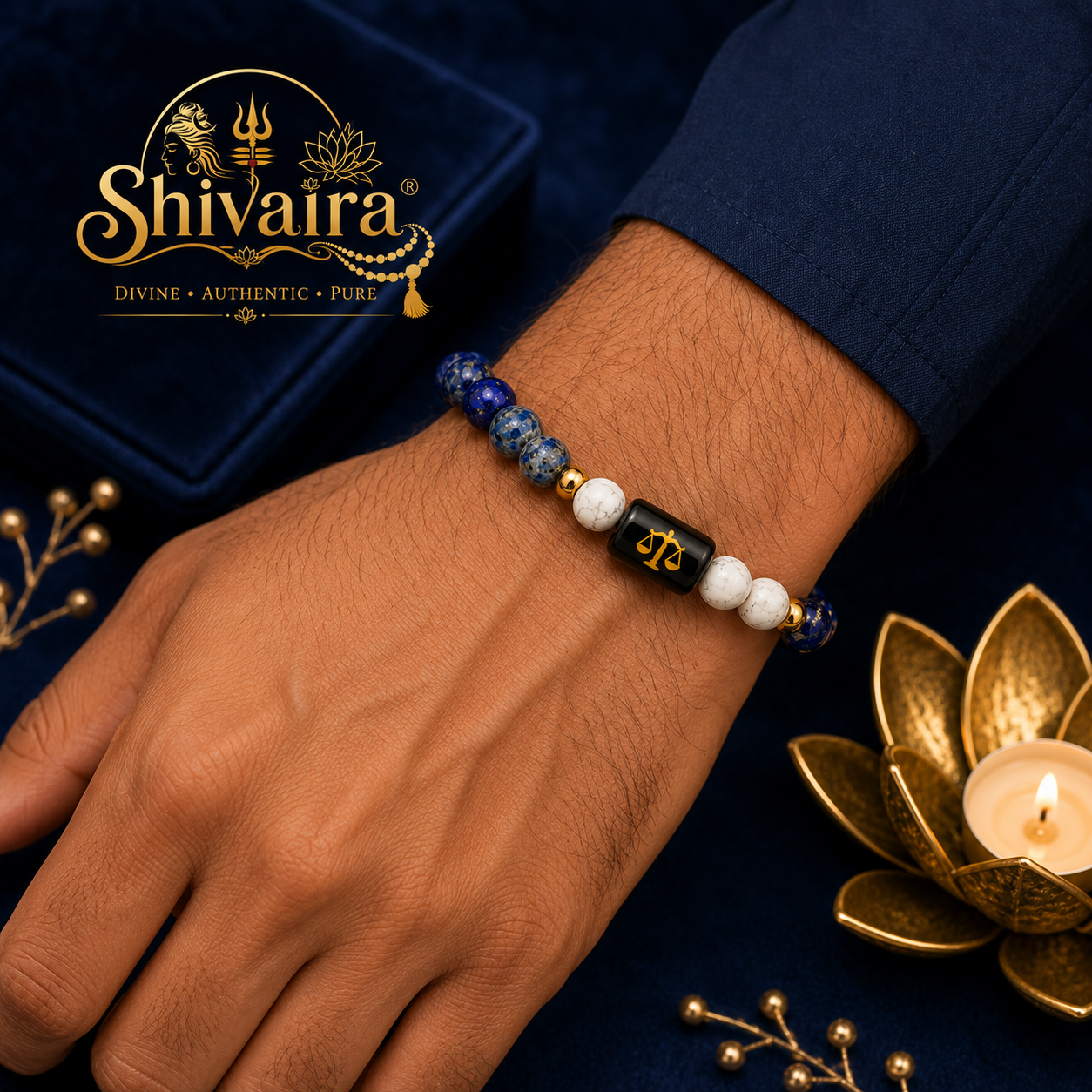 Libra Zodiac Natural Crystal Bracelet for Men & Women | Tula Rashi Bracelet | Authentic & Lab Certified