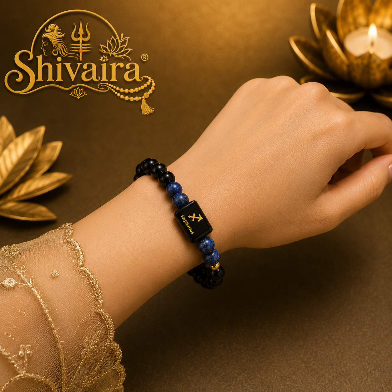 Sagittarius Zodiac Natural Crystal Bracelet for Men & Women | Dhanu Rashi Bracelet | Authentic & Lab Certified
